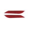 Red Carbon Fiber Headlight Eyebrows Eyelids Cover Trim For Nissan 350Z 2003-09