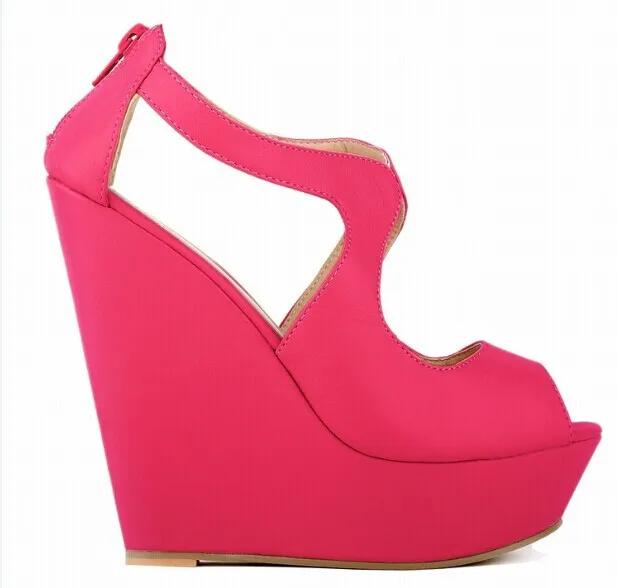 Модные босоножки на танкетке, женские, летние, повседневные, с открытым носком, на платформе, на высоком каблуке, гладиаторские шлепанцы, женские, вечерние, туфли, большой размер