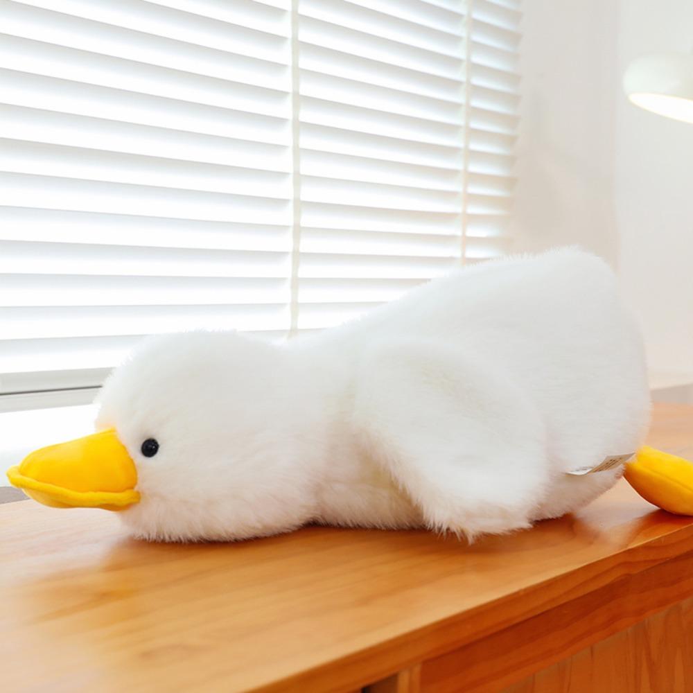 Fluffy Long Hair Duck Plush Doll Soft Duck Stuffed Animal Toy Huggable Duck Plush Toy Home Decor