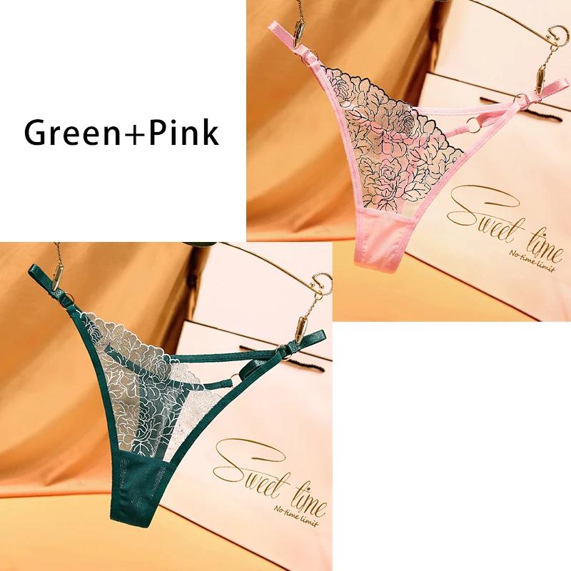 Dulasi Модные брюки-стринги с вырезом на талии и изысканной вышивкой, регулируемый пояс для женского нижнего белья 2271