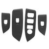 4 Pcs Door Window Control Panel Cover Carbon Fiber Style Glass Lift Button Decoration Sticker Replacement for Mazda