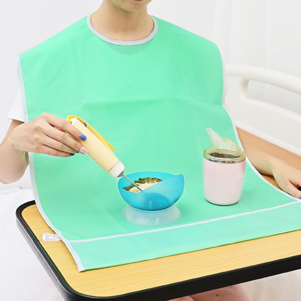 ПВХ водонепроницаемый, маслостойкий, не требующий стирки нагрудник для взрослых, нагрудник для столовой для пожилых пациентов