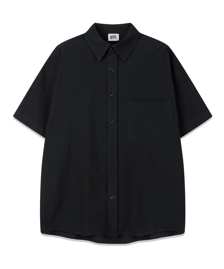 GRAYBLVD Linen-Like Combed Short Sleeve Shirt (5 Colors)