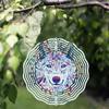 3D Fox Kinetic Spinner Wind Spinner for Indoor Outdoor Decor Garden Hanging Ornament Rotating Craft Gift No Power Needed