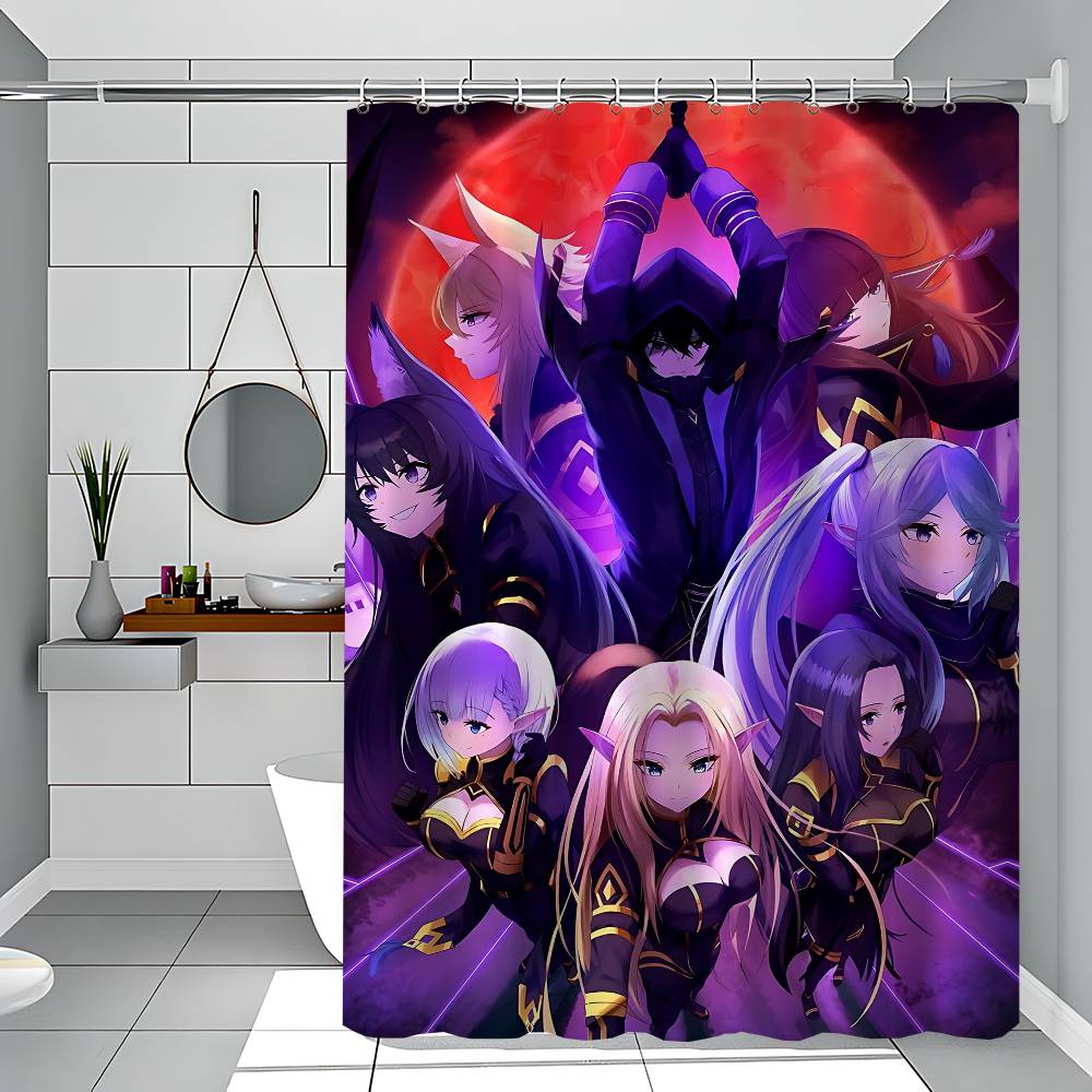 The E-Eminence In Shadow Anime Waterproof Fabric Shower Curtain Bathroom Decoration Curtain Home Hawaiian Style Shower Curtain