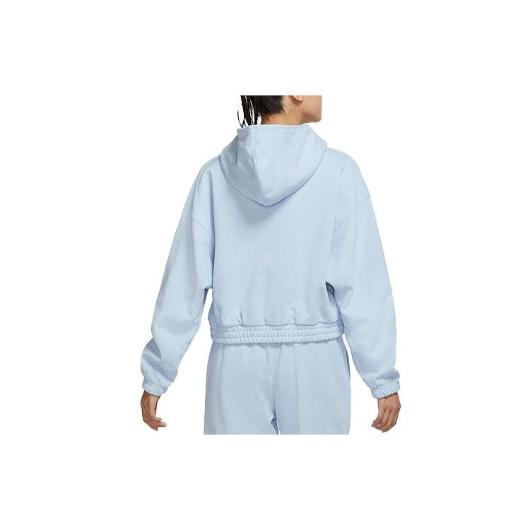 Jordan Essentials Повседневная спортивная вязаная толстовка с капюшоном Женские топы Синие DD6999-438