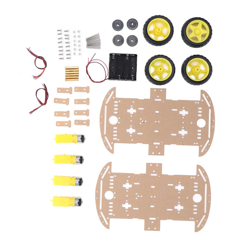 Smart Car Chassis Driving Wheel Motor Screw Nut Accessory Set Kit for DIY Replacement