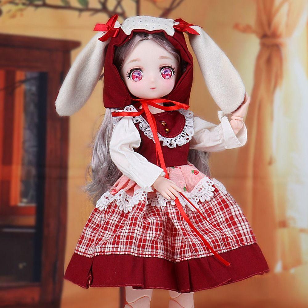 Fashion Doll Princess Dress Cute 1/6 Dress Up Doll DIY Clothes 30cm Dolls Clothes  BJD Doll