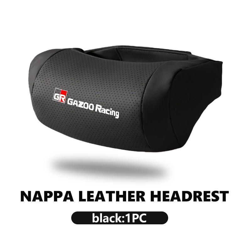 For Toyota Car Accessories Seat Headrest Auto Logo Neck Pillow GRsport Hilux Aygo Yaris Corolla Rav4 GR Auris