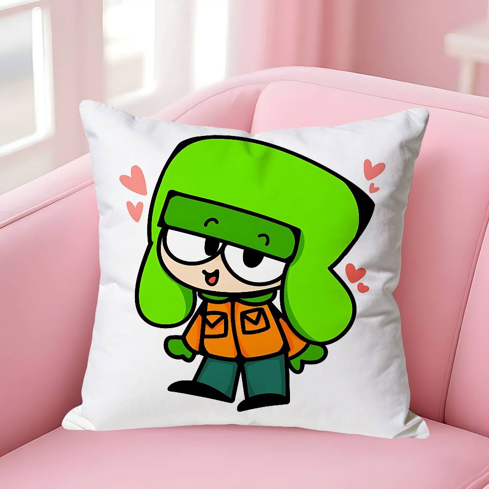Funny SSouth ParksS Anime Celebrity Merchandise AllMatch Printed Pillow Case Sofa Car Office Room Decoration Protector