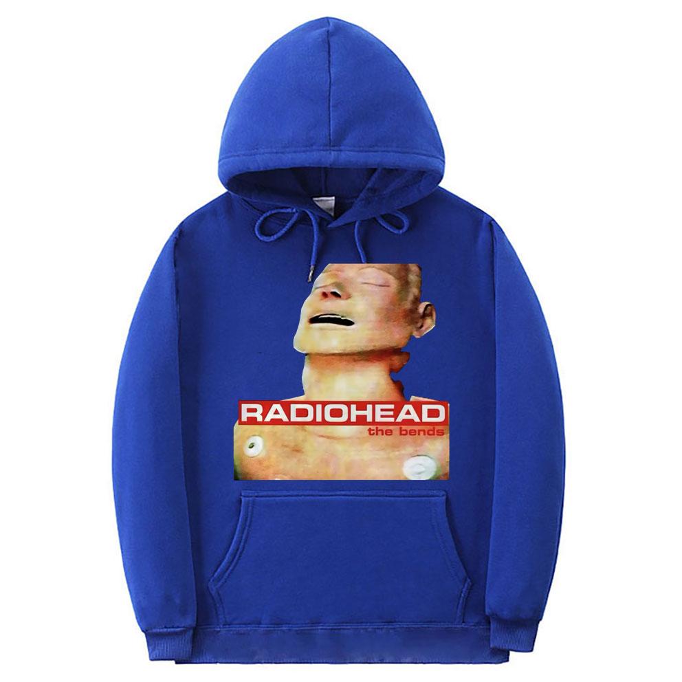 Одежда британской рок-группы Radiohead The Bends, толстовка с принтом альбома, унисекс, женские винтажные толстовки унисекс, флисовые толстовки с капюшоном большого размера