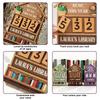 Wooden Reading Challenge Tracker Read This Year Handmade Reading Tracker Hanging Signage House Design Eco-Friendly