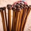 36Pcs 18 Sizes Single Pointed Carbonized Bamboo Knitting Needles Craft Crochet Tools Kit