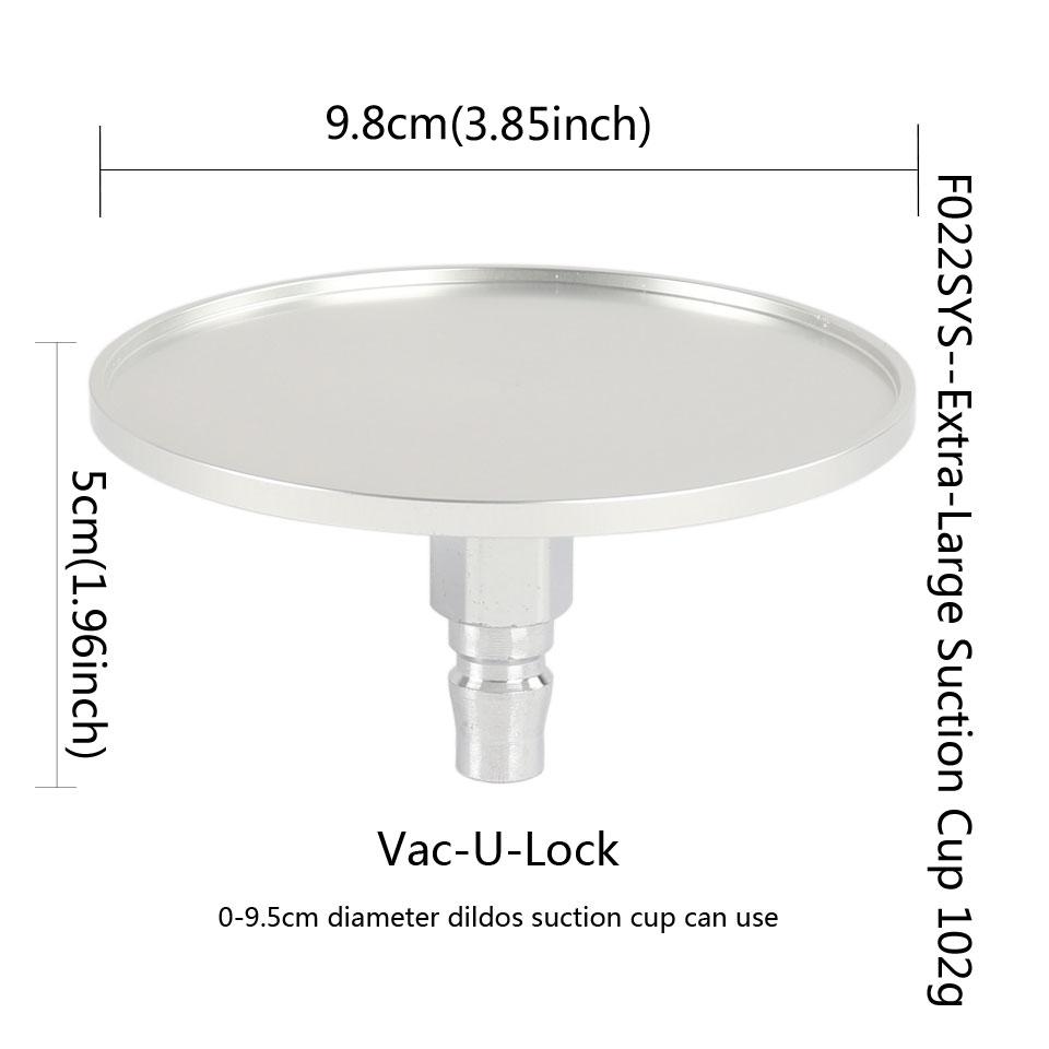 Large Metal Suction Cup Adapter for 3XLR /Vac-U-Lock Connect Sex Machine for Women and Man Sex Product 11.5cm Diameter