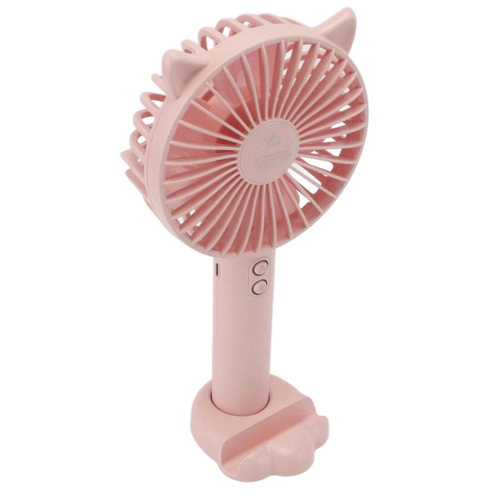Hand Held Fan Portable USB Rechargeable Cute 3 Speed Wind Regulable ABS PC Battery Operated Fan for
