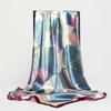 Luxury Brand Silk Shawl Square Scarf For Women Print Headband Foulard Satin Hijab Scarves Female Neckerchief Wraps Pareo Bandana