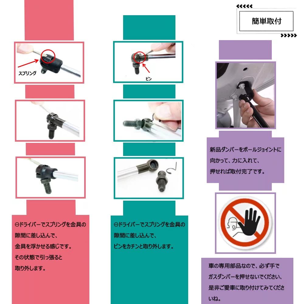 XIANGSHANG Replacement Rear Gate Rear Hatch Trunk Damper for NV350 Caravan E26 Standard Blue Carbon Set of Vehicle Inspection Compliant (10kg Booster)