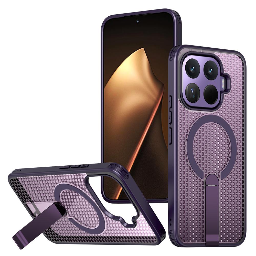 KEYSION Магнитный чехол с полыми элементами для рассеивания тепла для Xiaomi 17T Pro 5G, охлаждающий, со скрытой подставкой, противоударный чехол для телефона для Xiaomi 17T 5G