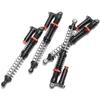 TRZX 4-Piece Aluminum Shock Absorber Assembled Damper 90mm-120mm for 1/10 RC Crawler Axial SCX10 TRX4 D90 (120mm)