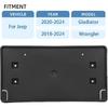 Replacement For Front Bumper License Plate Frame Bracket 2018-2024 Jeep Wrangler JL Gladiator JT ONLY For Plastic Bumper 68293738AA CH1068167
