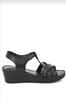 Женские повседневные сандалии Черная летняя обувь 