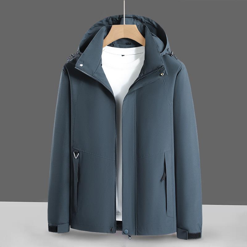 Outdoor Men's New Spring and Autumn Men's and Women's Casual Hooded Windbreakers Couple's Mountaineering Jackets Sports Trend