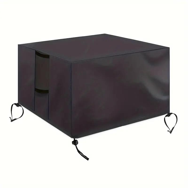 Fire Pit Cover Rectangular Outdoor Fire Table Cover Rectangular Heavy Duty Waterproof Patio Propane Gas Fire Pit Cover