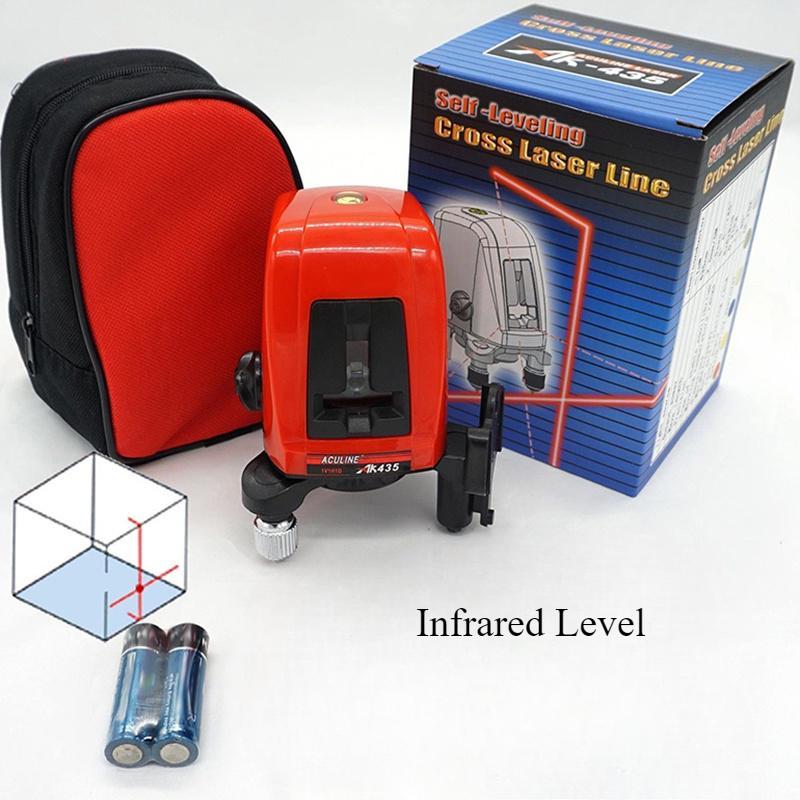 Двухлинейный лазерный уровень, проектор световой линии, мини, высокоточный, для использования в помещении и на открытом воздухе, специальный инфракрасный уровень