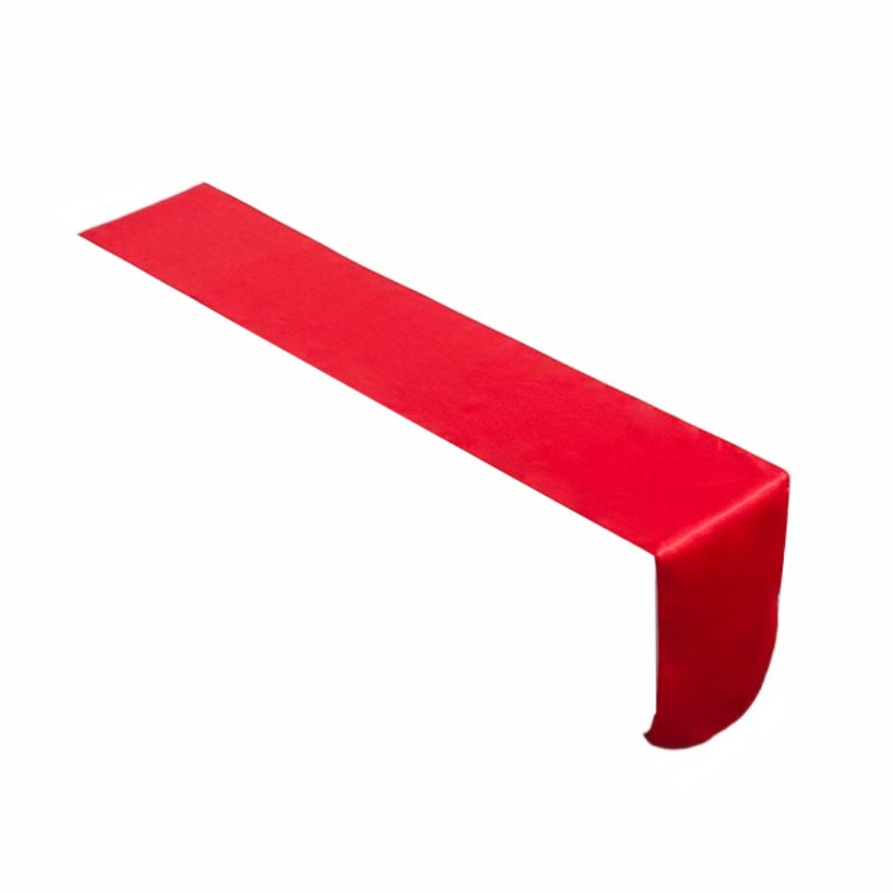 Гладкий атласный столовый раннер однотонная скатерть современная накладка на стол банкет