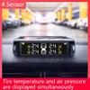 Intelligent Tire Pressure Monitoring System Solar Wireless TPMS with 4 Sensor IP67 Waterproof Auto Safety Monitor