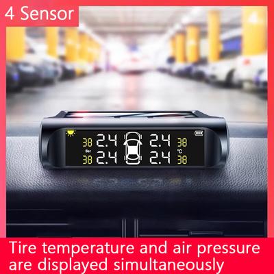 Интеллектуальная система контроля давления в шинах, беспроводная TPMS на солнечных батареях с 4 датчиками, водонепроницаемый IP67, автоматический монитор безопасности