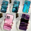Teal Blue Gold Agate Marble Case For OnePlus 11 12 9 10 Pro 9R 10R 10T 12R OnePlus Nord N30 N20 N10 CE 4 2 3 Lite Cover