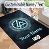 Custom Text Printed Rug Linkin Park Non Slip Floor Carpet For Home Room Decor