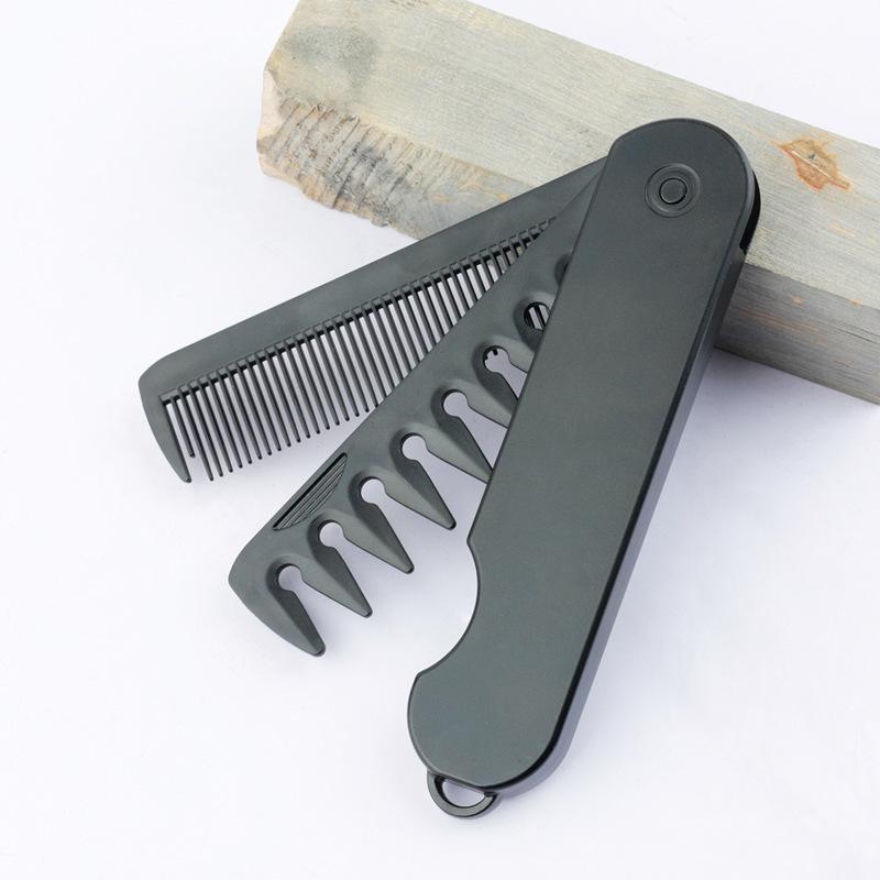 Volumizing Wide-Tooth Hair Styling Comb+Folding Comb Curling Tools Fluffy Texture Ideal For All Hair Types Hairstyling Tools