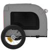 Bicycle Trailer for Dogs Red and Gray Oxford Fabric and Iron