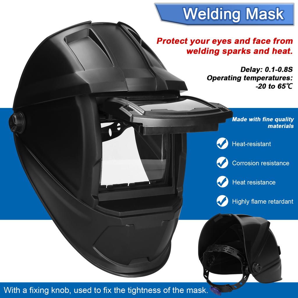 Сварочная маска с автоматическим затемнением Сварочные маски с креплением на голову Сварочная маска для аргонодуговой сварки