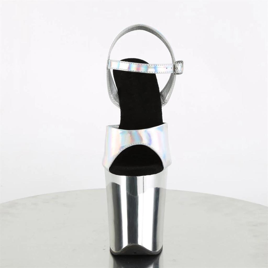 Женские босоножки на платформе, водонепроницаемые босоножки на высоком каблуке высотой 20 см с радужной отделкой/подиумная обувь на высоком каблуке YKC