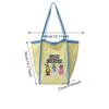 Lightweight Cartoon Shopping Bag Casual Embroidery Basket Bag Tote Bag Bunny Shoulder Bag  Unisex