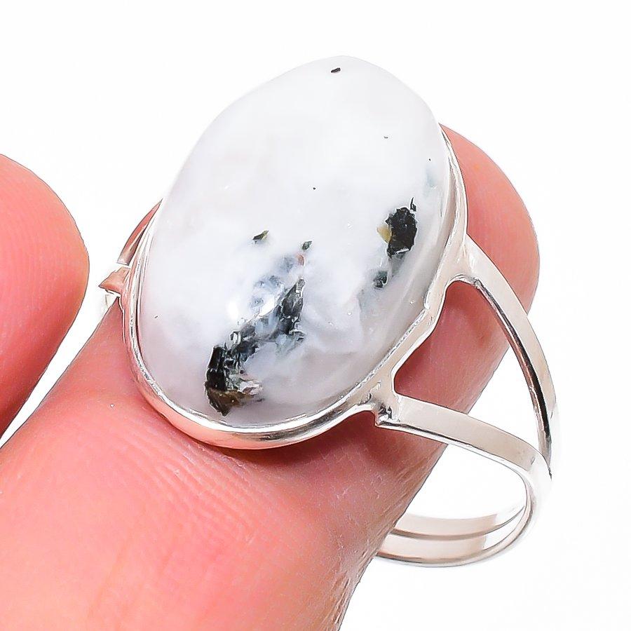 Moonstone Gemstone 925 Sterling Silver Jewelry Ring Size 11