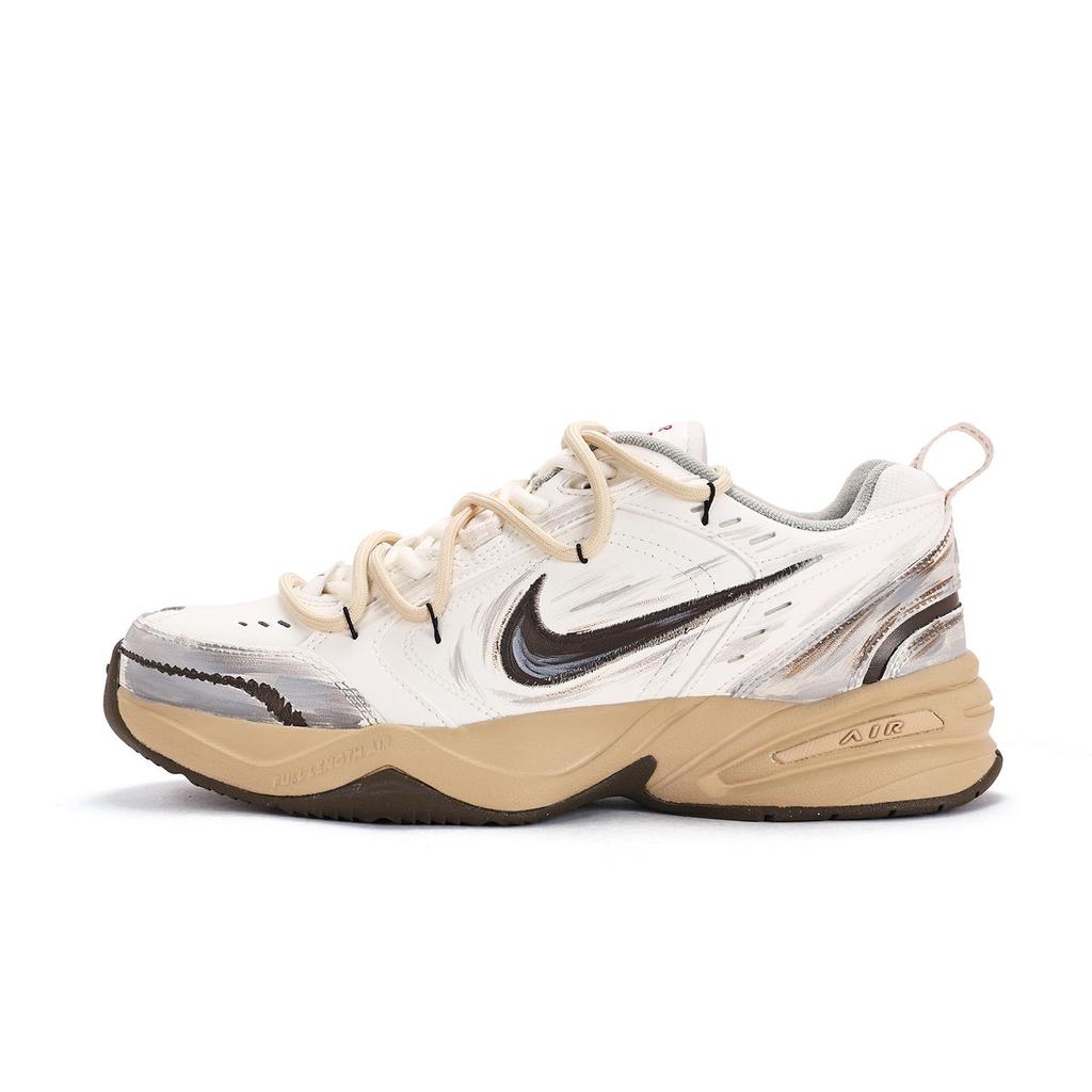 Nike Air Monarch 4 Амортизация Устойчивость к истиранию Нескользящая подошва Низкие Тренировочные кроссовки Унисекс Черный Белый IQ9792-112(Команда59-)