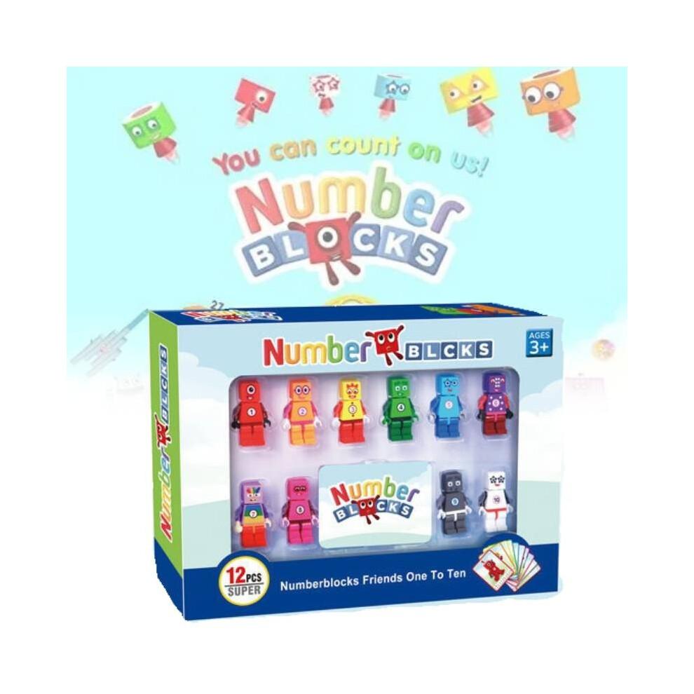 Numberblocks Action Figures Model Building Blocks Toy Diy Educational Gift Kids
