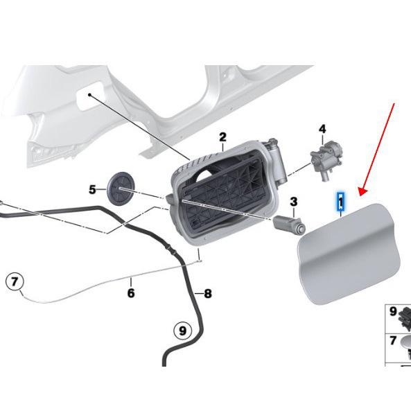 BMW X3 F25 Fuel Tank Outer Cover (Part No. 51177270821)