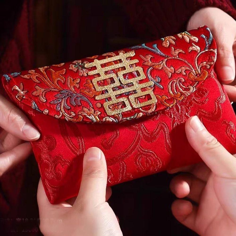 Best Wishes Wedding Red Envelope Multiple Patterns Red Money Packet HongBao  Spring Festival