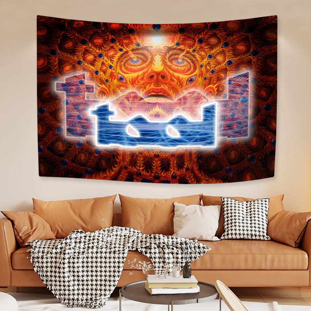 ИНСТРУМЕНТЫ Тяжелая рок-группа Гобелен Полиэстер Цифровая печать Баннер Настенное украшение Фон Для спальни Общежития Настенное искусство Флаг для улицы