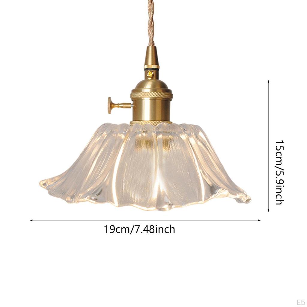 Flower Pendant ,Light Small Chandelier ,Stylish Sturdy LED Light, Glass Hanging Lamp,