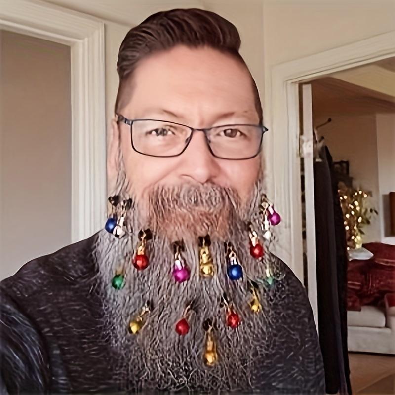 12pcs/Pack Mini Small Bell Man Colour Light Bulb Christmas Ornament Pendant Funny Gifts Accessories