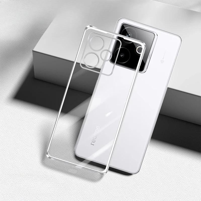 Мягкий чехол с гальваническим покрытием для Realme GT 7T 7 T, противоударный электролитический силиконовый бампер из ТПУ, чехол для телефона для Realme GT7 T 7Pro