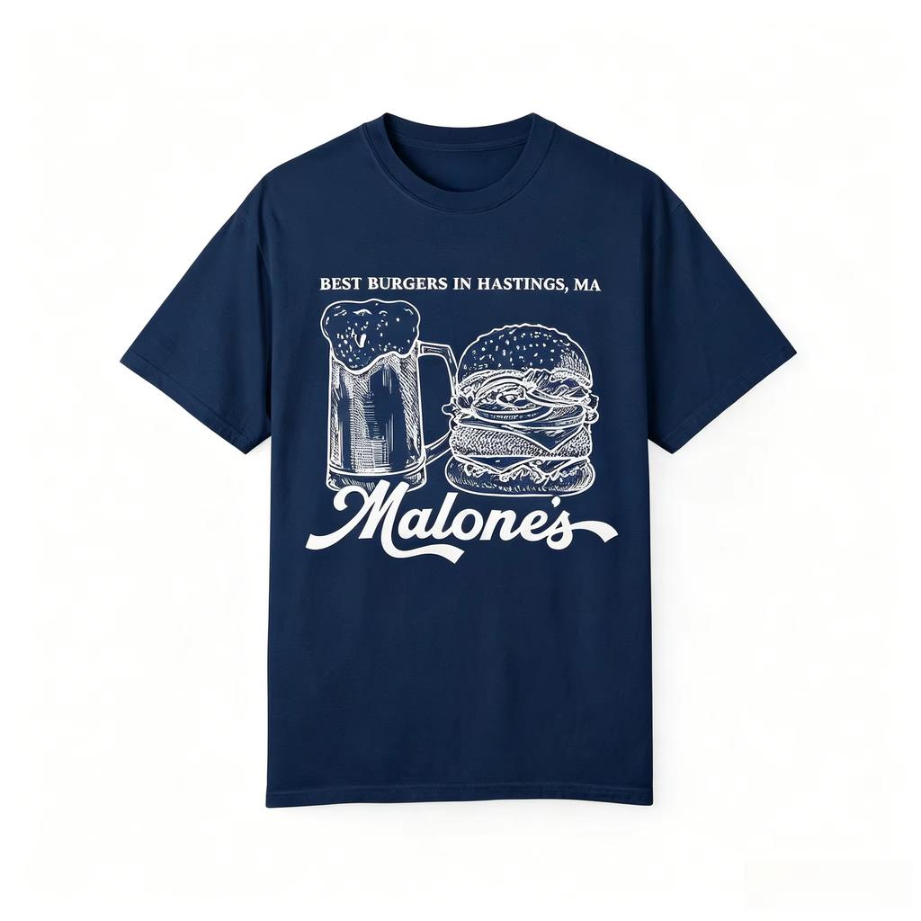 2026 Summer Trendy Tee Off Campus Briar Malones Hamburger Restaurant Graphics Unisex Shirt Y2k Gothic Cotton Oversized Tshirts