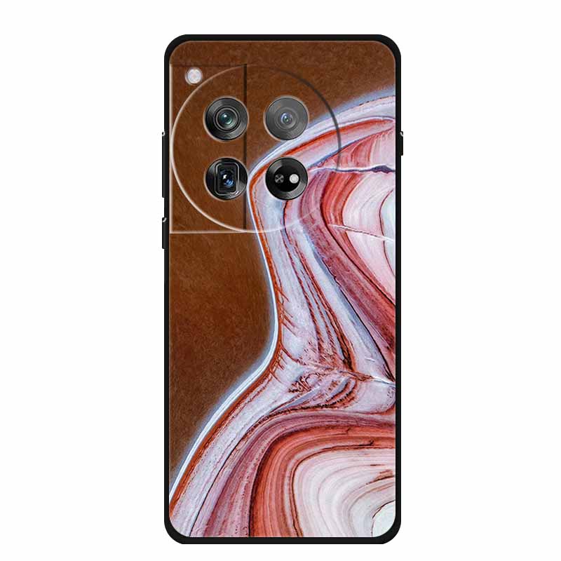 Мраморный чехол для OnePlus Ace 3 3 Pro, роскошный защитный чехол из мягкого силикона для OnePlus 12R 12 R, цветные черные Fundas