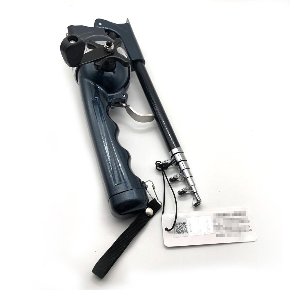 1Set Durable Telescopic Mini Fishing Rod Folding Sea Pole Combo Epoxy Resin Resistant Reel Lure Fishing Rod for Outdoor Travel